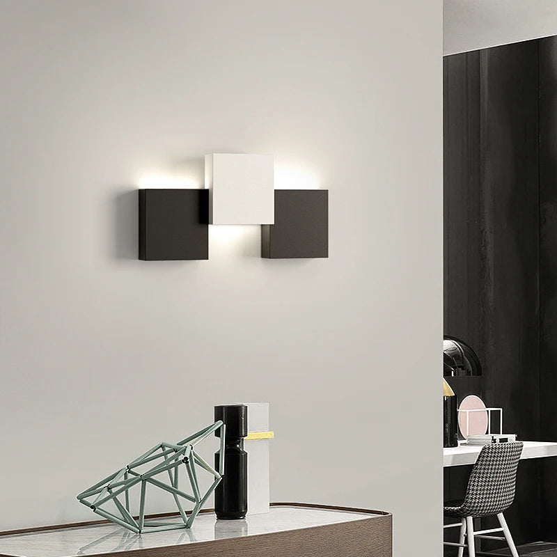 applique murale minimaliste moderne longue bande créative de luxe - vue 4 sur 9
