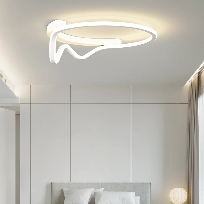 Plafonnier moderne à LEDs lumière pour salon chambre salle à manger étude cuisine - vue 4 sur 18