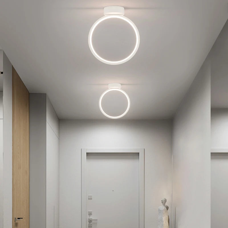 plafonnier led encastré moderne étoile allée salon entrée - vue 5 sur 12