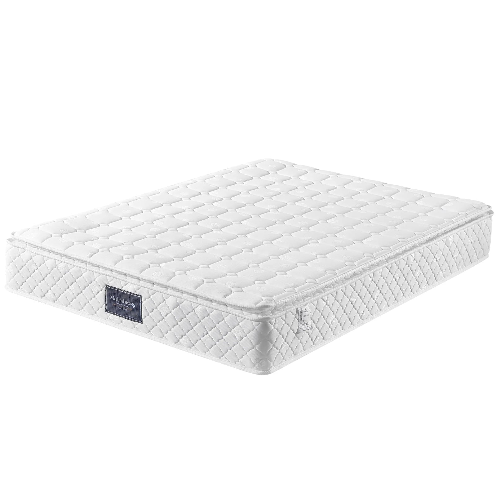 Spring mattress-7-zone cold foam mattress, pocket sprung-160x200cm-100%Oeko-quilted microfiber cover topping-25cm high