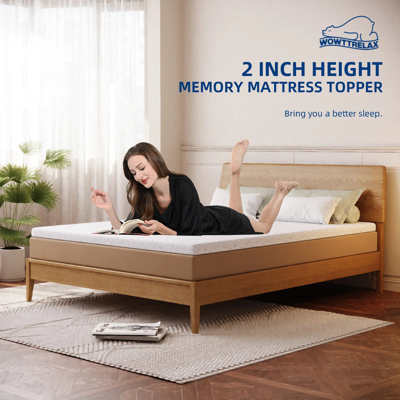 surmatelas en mousse à mémoire double couche gel avec coussin rafraîchissant