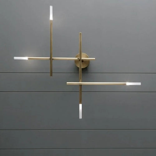 Simple minimalist LED wall light for indoor decor - vue 4 sur 12