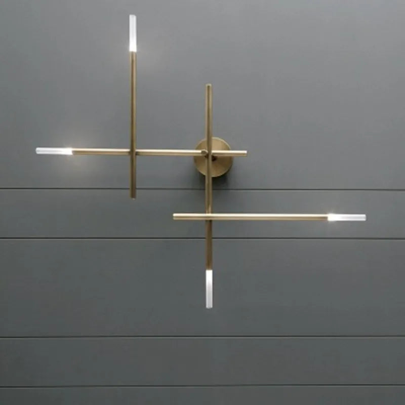 Simple minimalist LED wall light for indoor decor - vue 3 sur 12