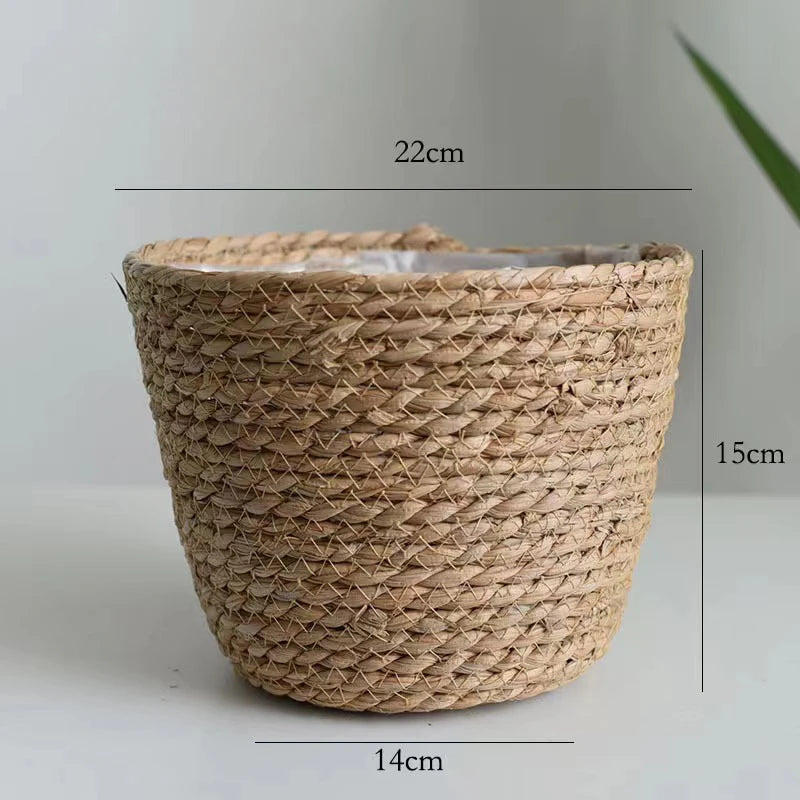 panier tissé à la main pour jardinage et rangement décoratif - vue 10 sur 11