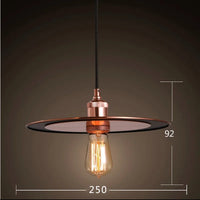 suspension luminaire ufo vintage créative pour restaurant et café