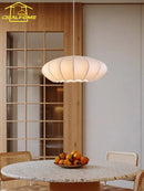suspension en soie wabi sabi design nordique moderne pour intérieur