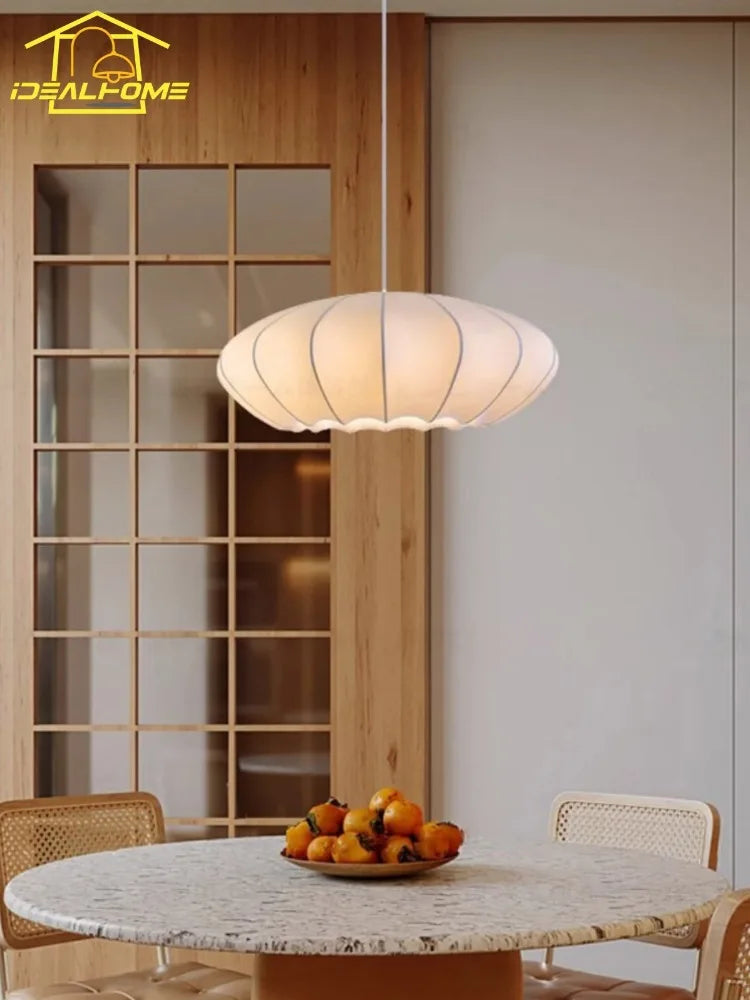 suspension en soie wabi sabi design nordique moderne pour intérieur - vue 6 sur 9