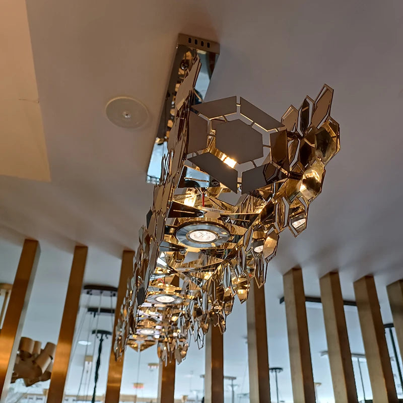 lustre minimaliste haut de gamme pour salle à manger moderne - vue 6 sur 6