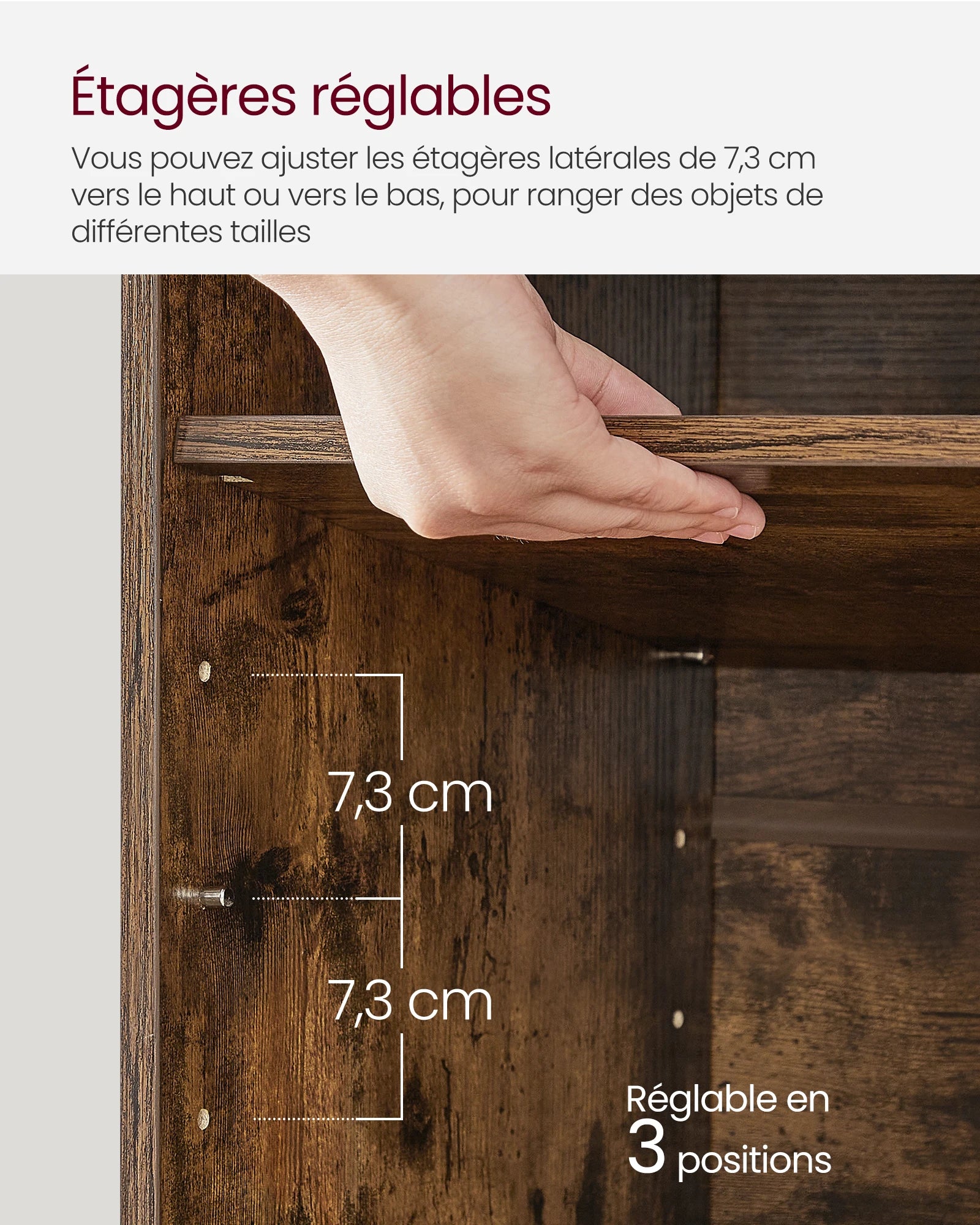 VASAGLE Shoe Bench, Storage Bench with Padded Seat, with Cushion, 9 Compartments, Adjustable Shelves, for Living Room, Hallway - vue 5 sur 10