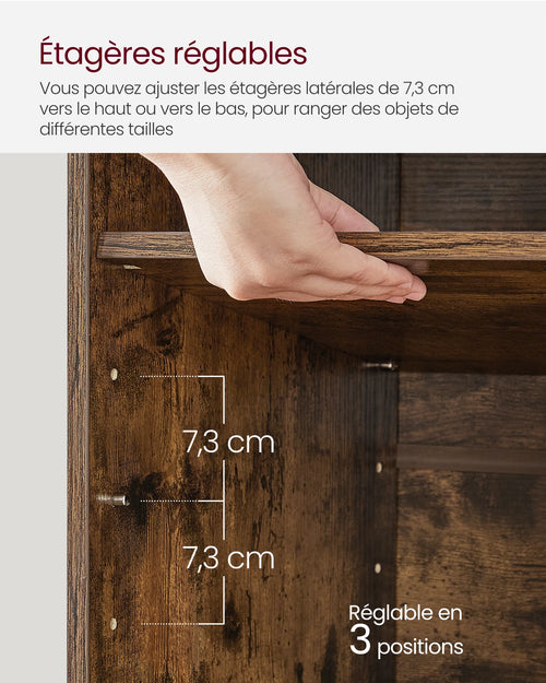 VASAGLE Shoe Bench, Storage Bench with Padded Seat, with Cushion, 9 Compartments, Adjustable Shelves, for Living Room, Hallway - vue 6 sur 10
