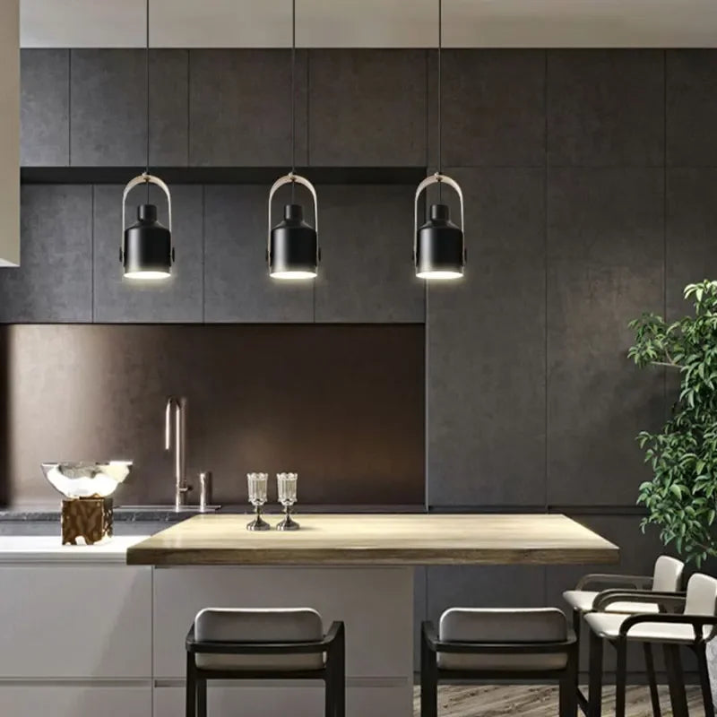 lustre en bois brut design nordique pour éclairage moderne - vue 7 sur 10