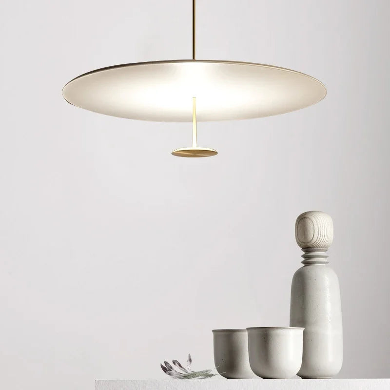 suspension luminaire minimaliste anneau lumières design - vue 5 sur 8