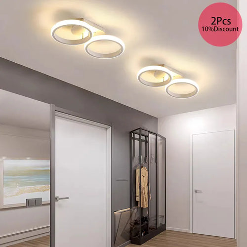Plafonnier noir/blanc moderne Led - vue 2 sur 10