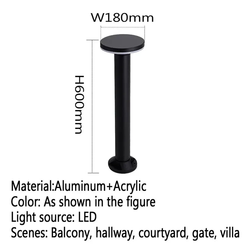 Contemporary outdoor LED lamp for garden and courtyard - vue 37 sur 47