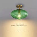 Nordic glass LED ceiling light minimalist bathroom balcony bedroom entrance indoor lighting