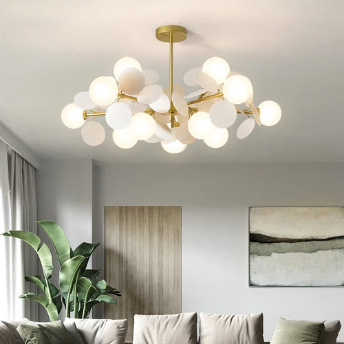 Lustre LED de Style nordique moderne - vue 2 sur 12