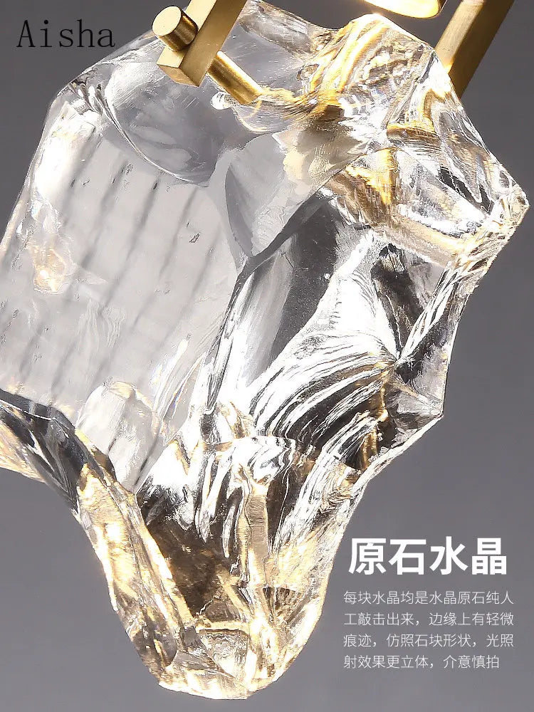 suspension en cristal de luxe pour décoration intérieure élégante - vue 6 sur 11