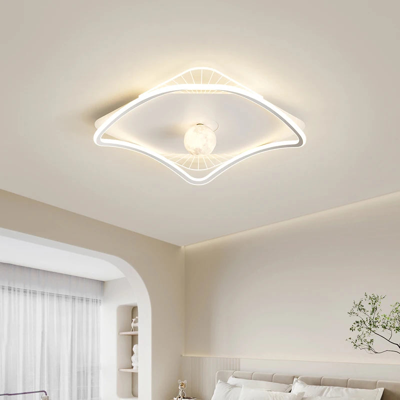 Modern minimalist LED ceiling light for decorative interior - vue 5 sur 14