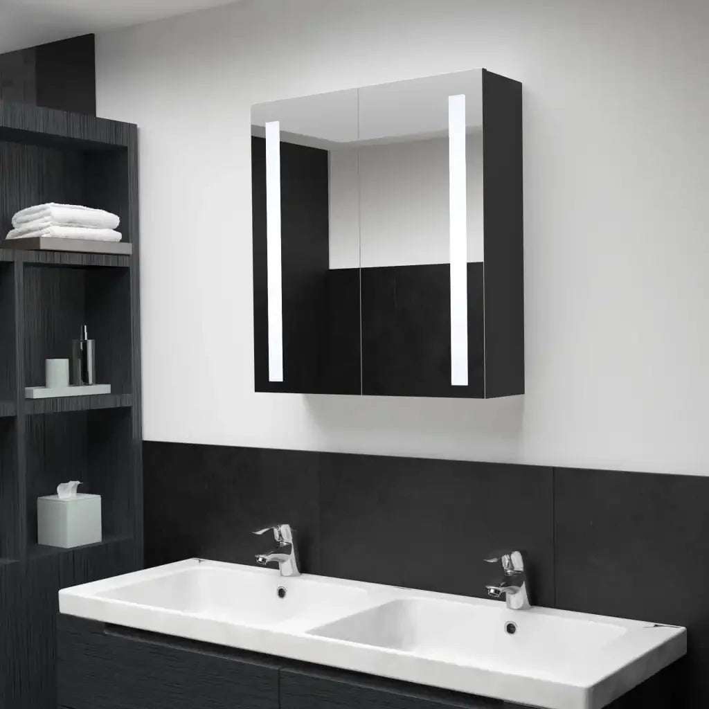 meuble moderne avec éclairage intégré pour rangement élégant - vue 2 sur 7