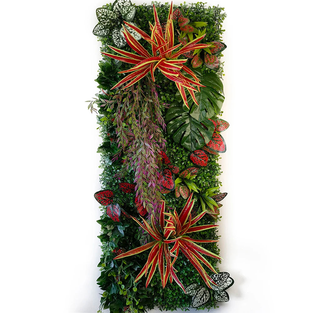 décoration murale artificielle herbe chlorophytum pour jardin et événements - vue 13 sur 23