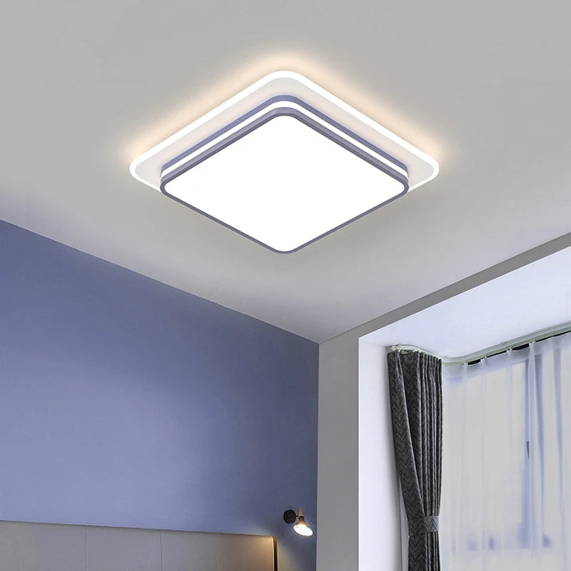Modern minimalist LED ceiling light for creative decor - vue 4 sur 15