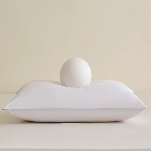 1 piece pillow,8 sizes, 100% cotton, white goose feather bed soft pillow - vue 2 sur 7