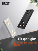 Brgt surface-mounted aluminium cob LED spotlight for modern interiors