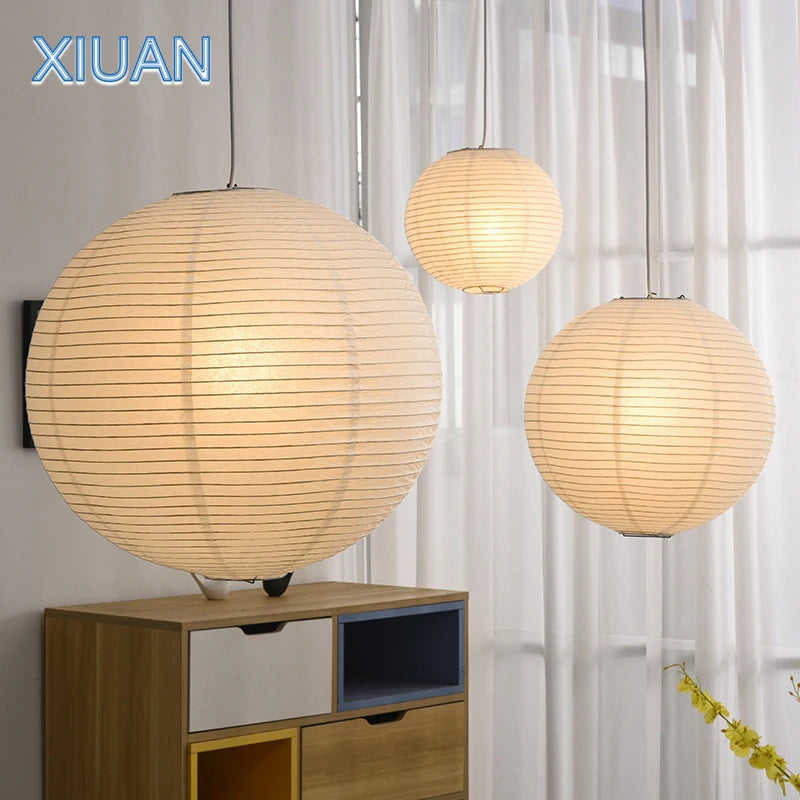 Suspension LED papier japonais sphères