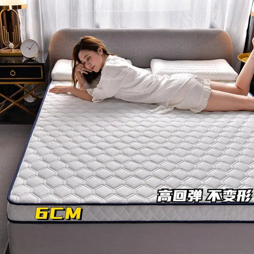 Latex mattress home hotel cushion thickened dormitory single double student tatami mattress, fashion sponge mats - vue 10 sur 10