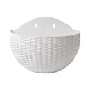European Wall Mounted Hydroponic Plant Pot, Semi-Circular, Hanging Flower Basket, Balcony, Lazy Wall Mounted, No Drilling, Decor