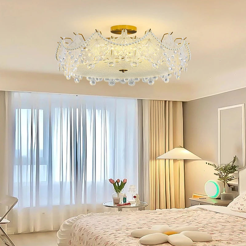 lustre led post-moderne suspendu de luxe pour intérieur - vue 4 sur 9