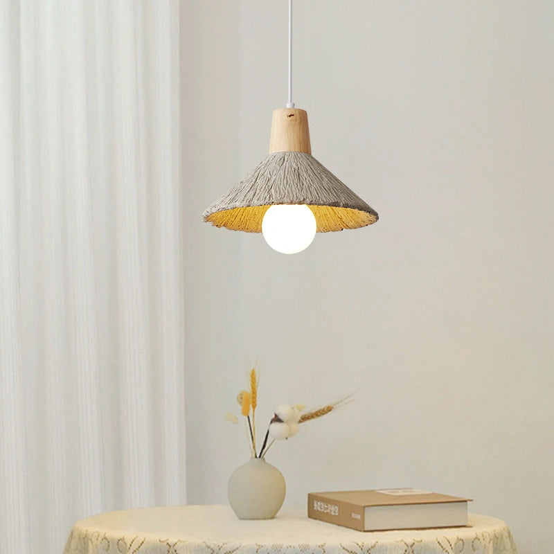 lustre nordique pastoral multi-têtes lampes décoratives simples - vue 5 sur 9