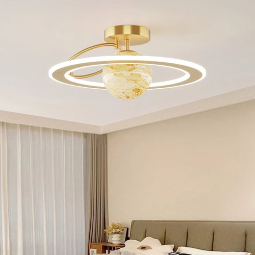 Plafonnier nordique moderne à leds luxe étoile ciel - vue 6 sur 14