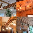 Vintage industrial loft pendant light in hemp rope, 1 to 5 heads