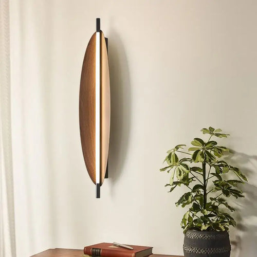 lustre japonais en bois de noyer style rétro pour décoration intérieure - vue 5 sur 10