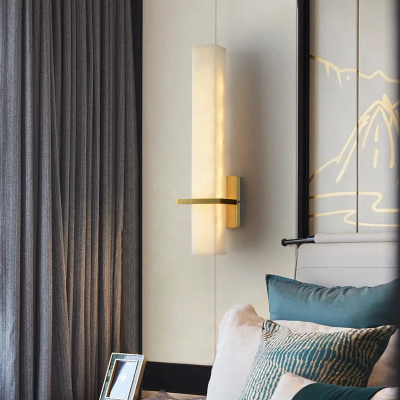 applique murale led en cuivre de luxe minimaliste - vue 4 sur 7