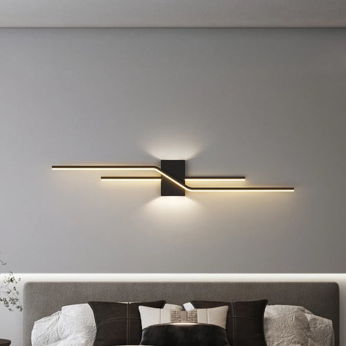 Modern minimalist designer strip wall light loft decor
