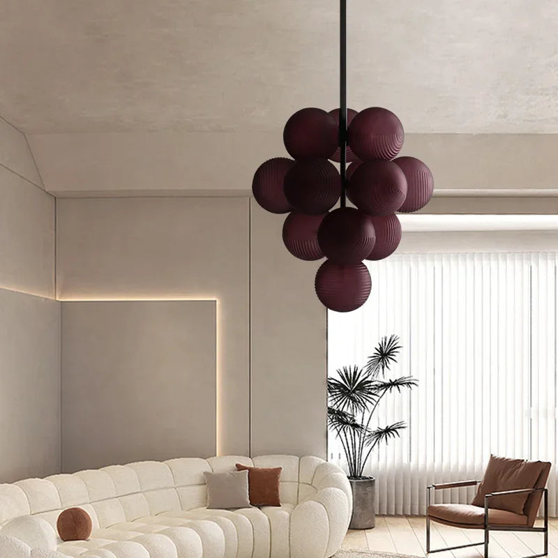 lustre moderne en verre design créatif pour décoration intérieure - vue 4 sur 15