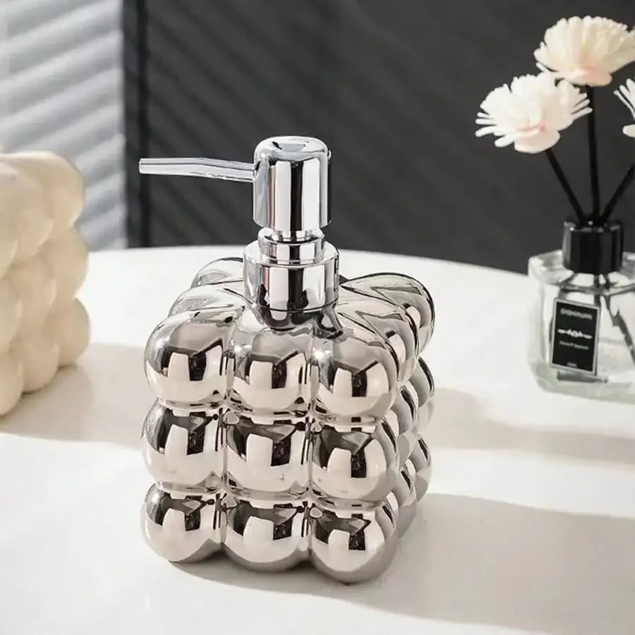 distributeur de savon liquide en céramique pour la salle de bain - vue 6 sur 6