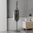 Floor To Floor Bedroom Light Luxury Rock Plate Base Metal Hanger, Marble Scarf and Bag Rack for Entering The Home Coat Rack