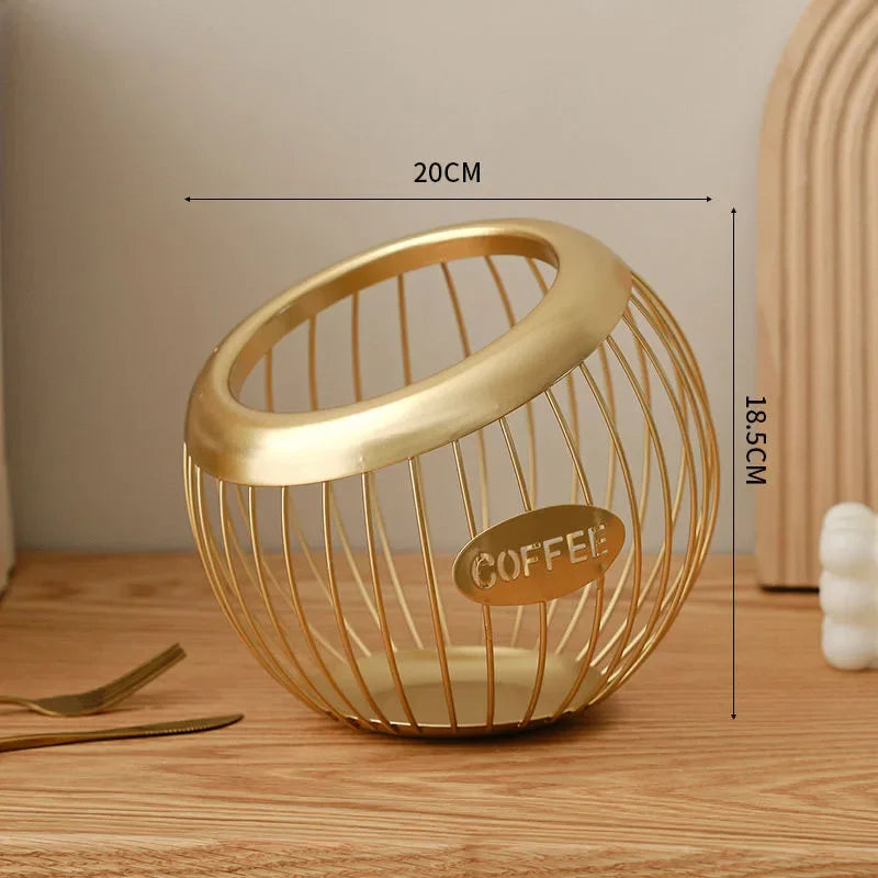 panier à fruits en métal élégant pour rangement et décoration - vue 13 sur 14