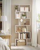 VASAGLE Bookcase, 6 Tier Shelf, Storage Unit, Divider, for Living Room, Bedroom, Office