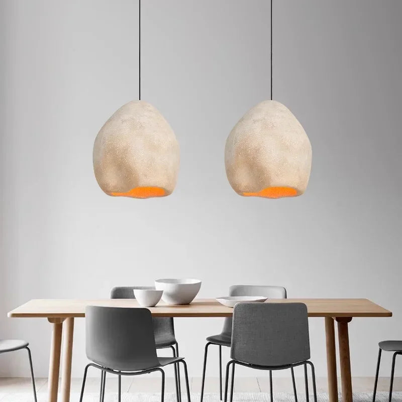 lustre moderne wabi sabi pour décoration intérieure et bar - vue 4 sur 9