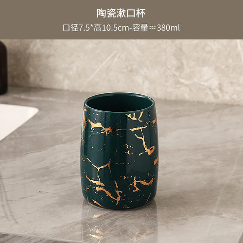 tasse en céramique marbrée haut de gamme pour couples décorative - vue 22 sur 26