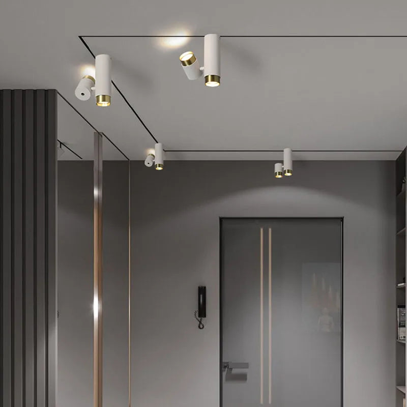 plafonnier led rotatif décoration atmosphère deux leds - vue 4 sur 8