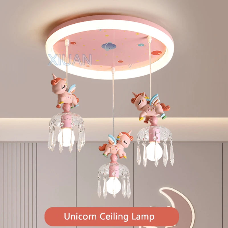 suspension dessin animé pegasus licorne pour enfants - vue 2 sur 8