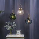 Modern minimalist glass LED chandeliers nordic design