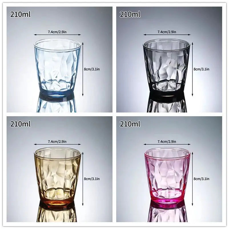 Verres incassables acrylique reutilisables pour vin biere jus - vue 8 sur 22