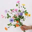 Realistic small silk flowers for decorations and events