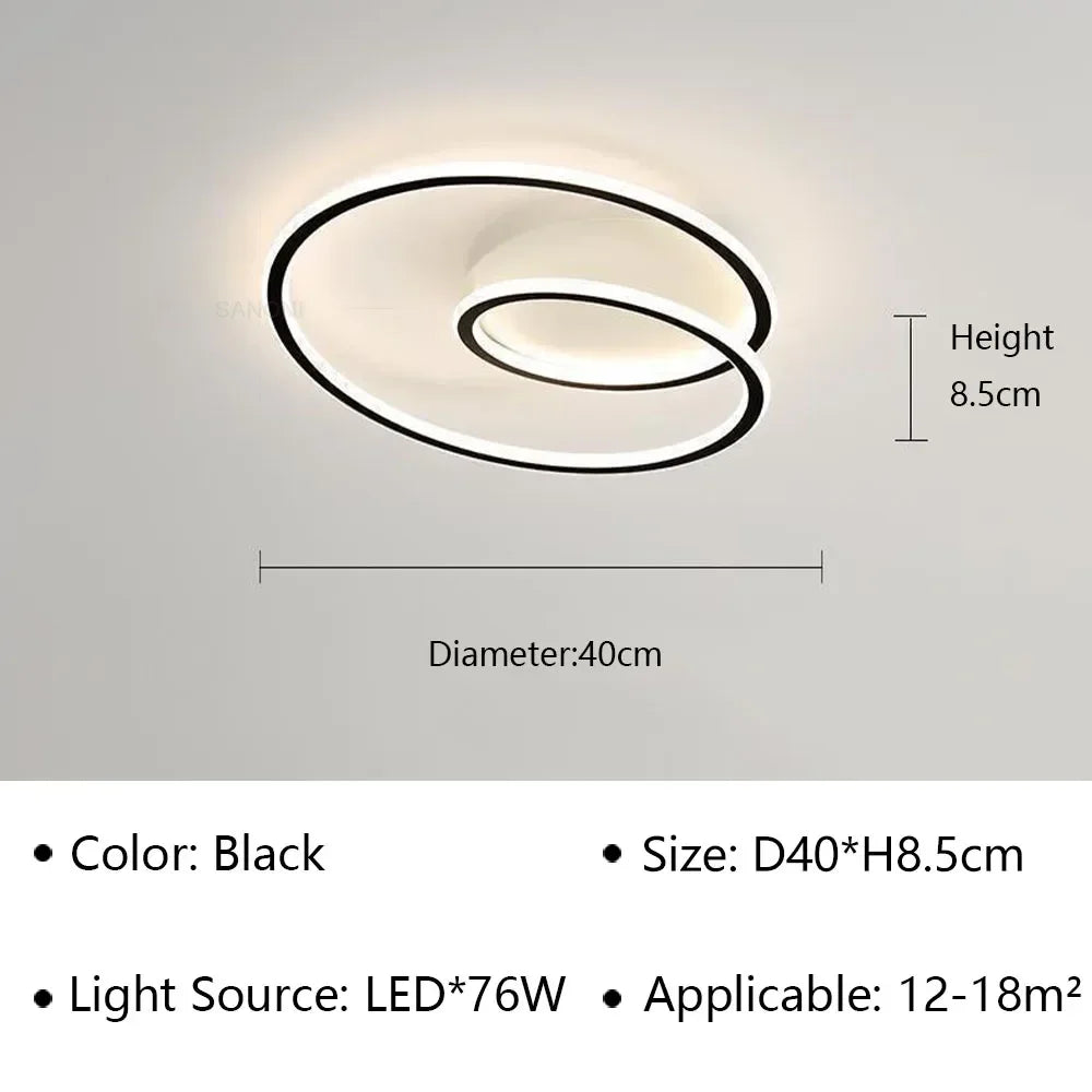 lustre led moderne simple pour décoration intérieure
